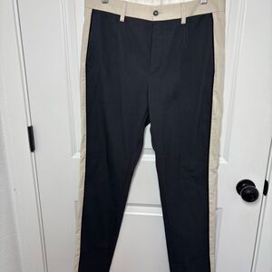 Dolce & Gabbana Black and Cream Dress Pants